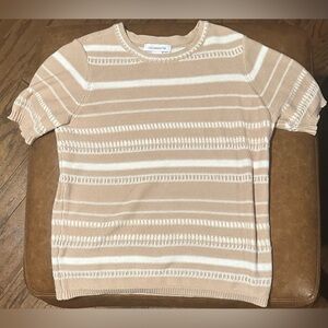 Liz Claiborne Stripped and Sewn Sweater Shirt